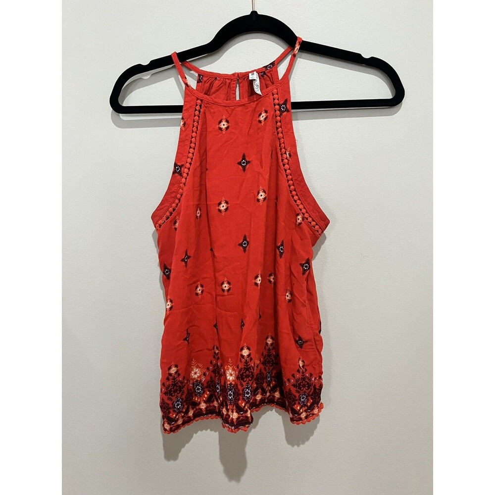 Mudd Juniors Small Red Patterned Tank